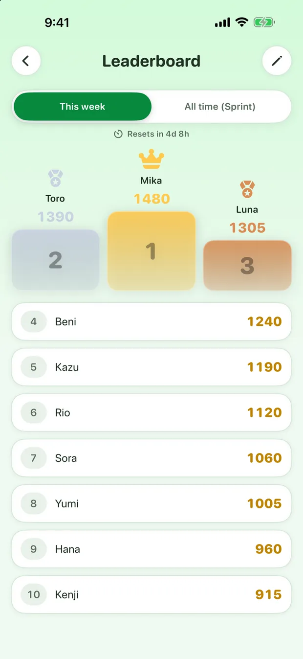 tinywords screenshot